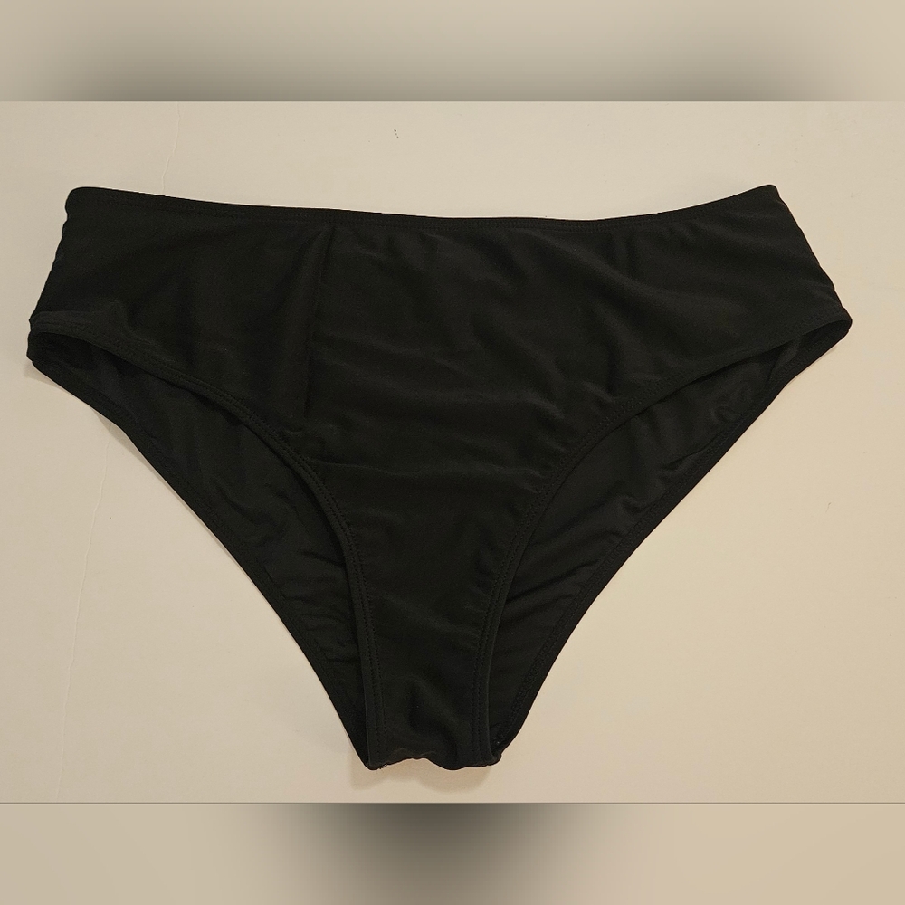 Bikini Bottom - Black Low/Mid Rise - Size 14 "XXL"